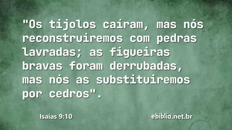 Isaías 9:10