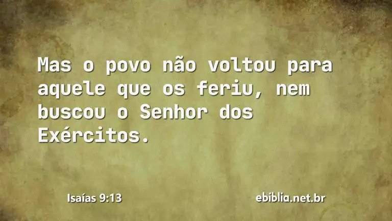 Isaías 9:13