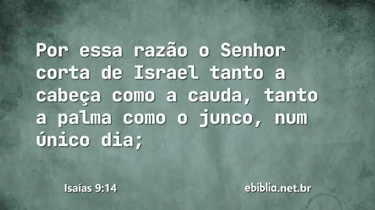 Isaías 9:14