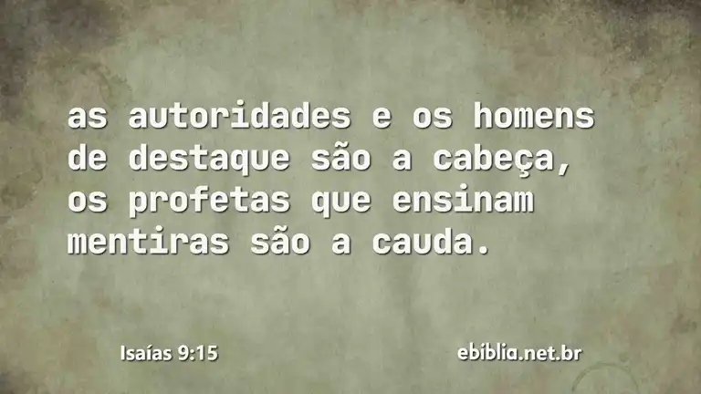 Isaías 9:15