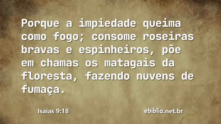 Isaías 9:18