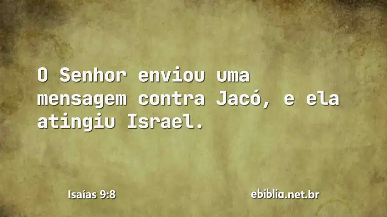 Isaías 9:8