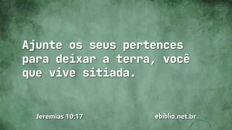 Jeremias 10:17