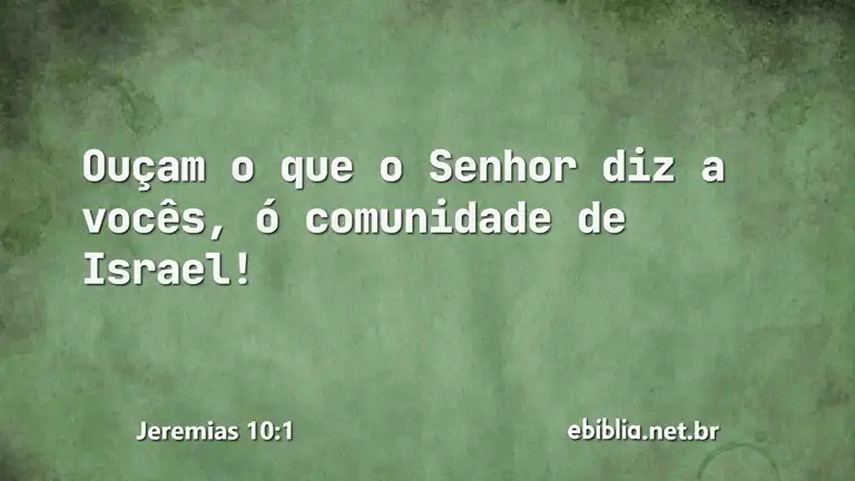 Jeremias 10:1