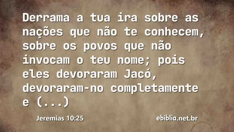 Jeremias 10:25