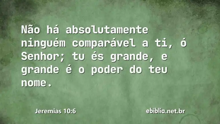 Jeremias 10:6