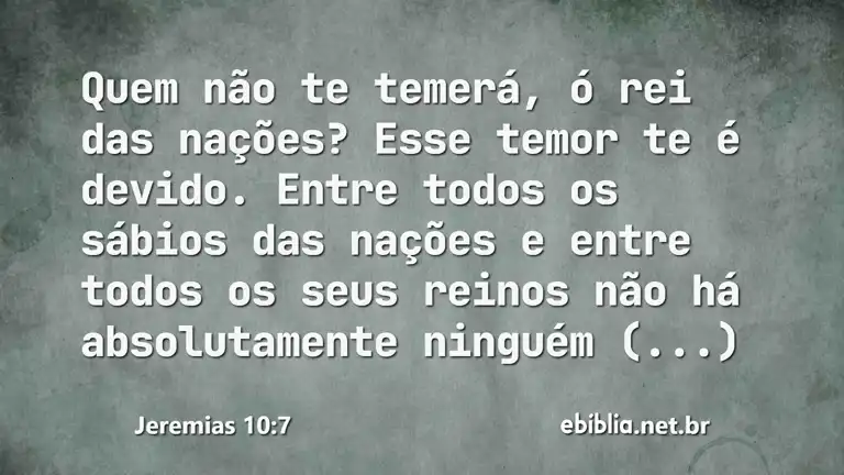 Jeremias 10:7