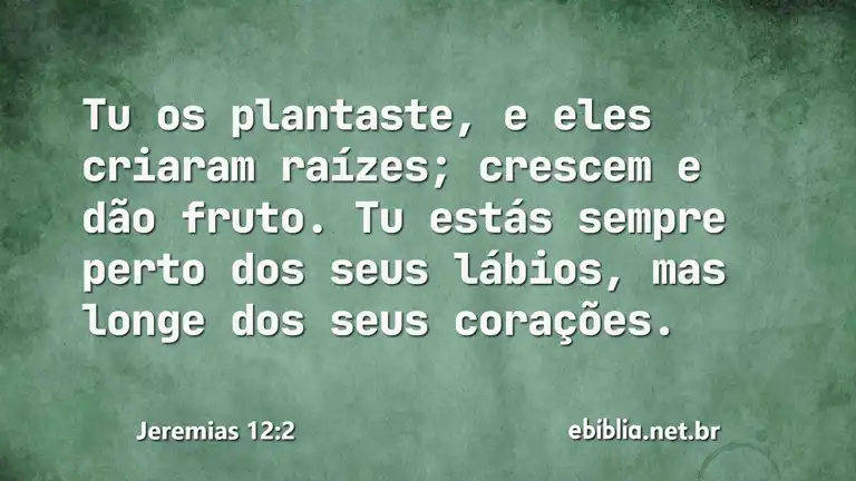 Jeremias 12:2