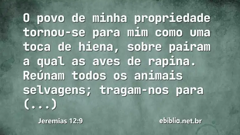 Jeremias 12:9