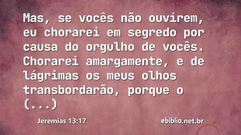 Jeremias 13:17