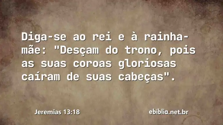 Jeremias 13:18