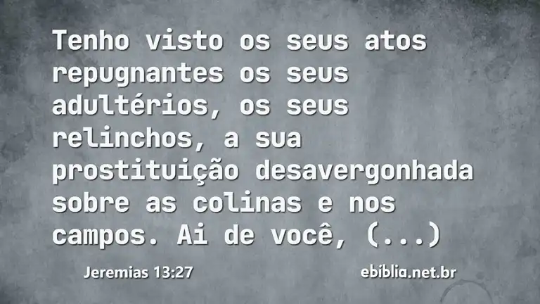 Jeremias 13:27