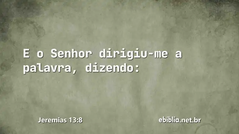 Jeremias 13:8