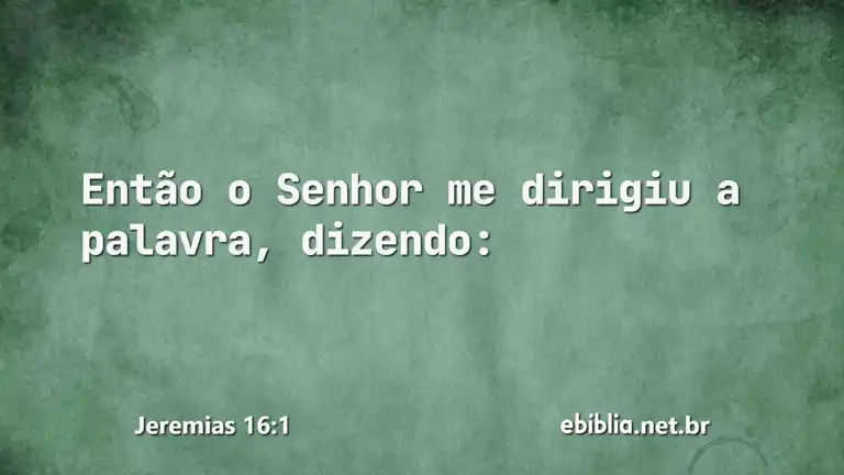 Jeremias 16:1