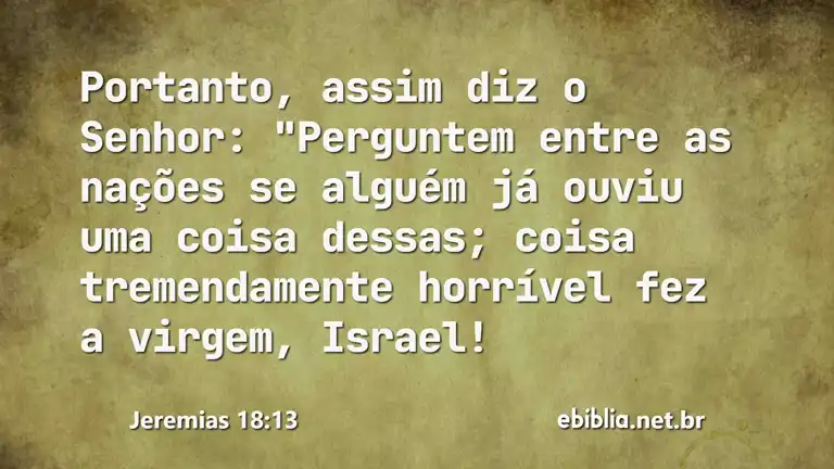 Jeremias 18:13