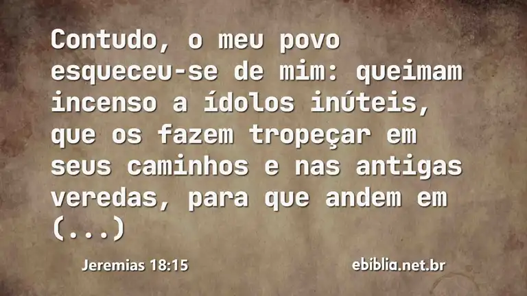 Jeremias 18:15