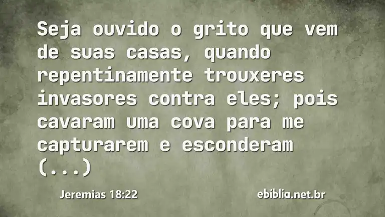 Jeremias 18:22