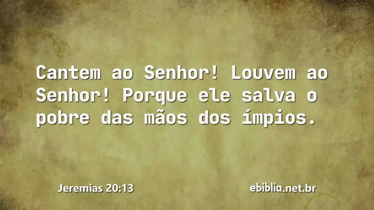 Jeremias 20:13