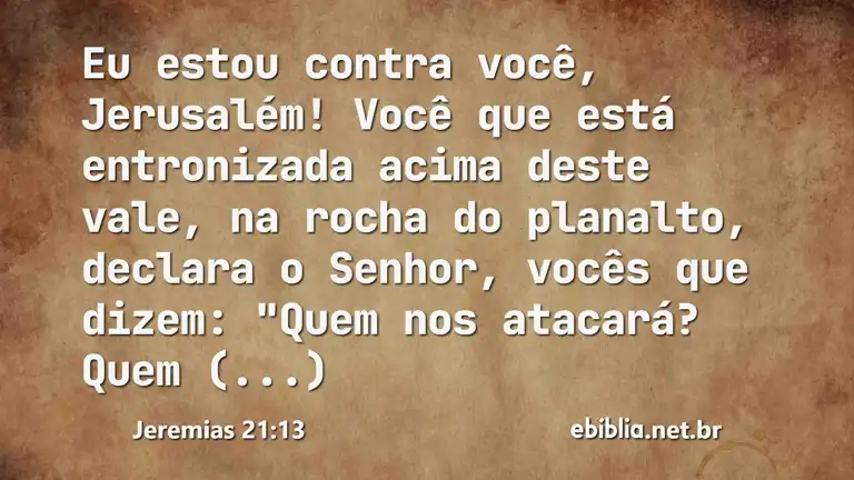 Jeremias 21:13