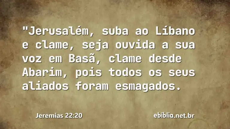 Jeremias 22:20