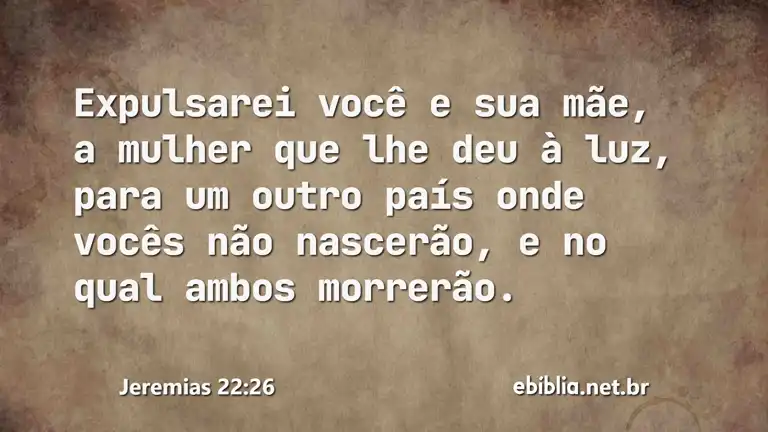 Jeremias 22:26