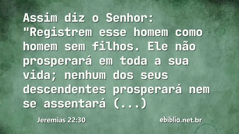 Jeremias 22:30