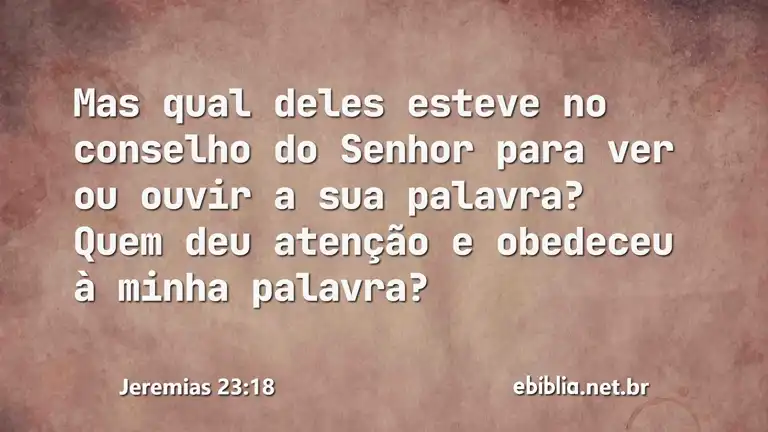 Jeremias 23:18