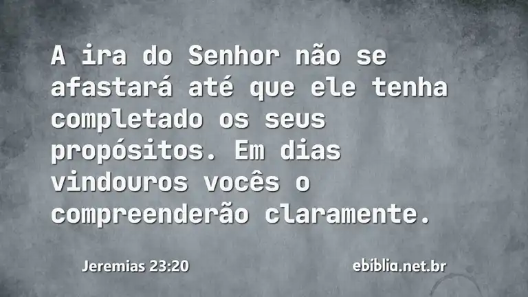 Jeremias 23:20