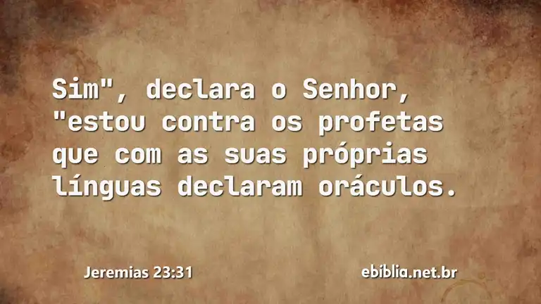 Jeremias 23:31