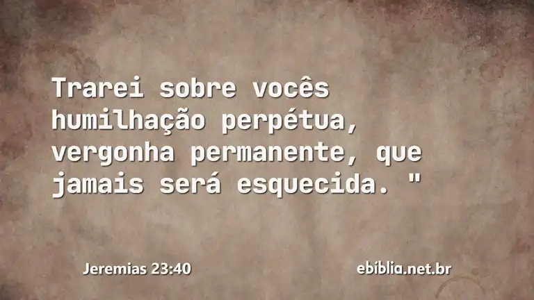 Jeremias 23:40