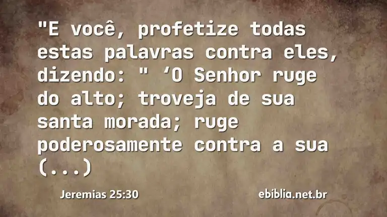 Jeremias 25:30