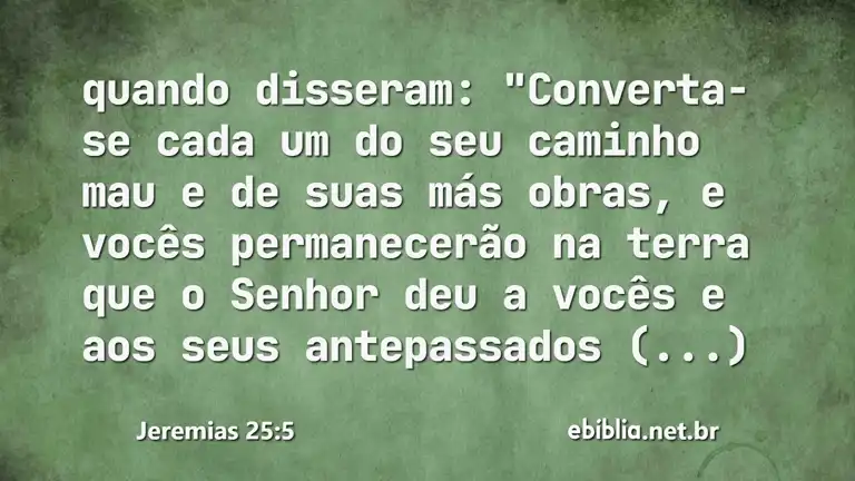 Jeremias 25:5