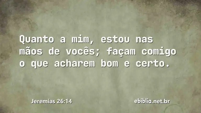 Jeremias 26:14