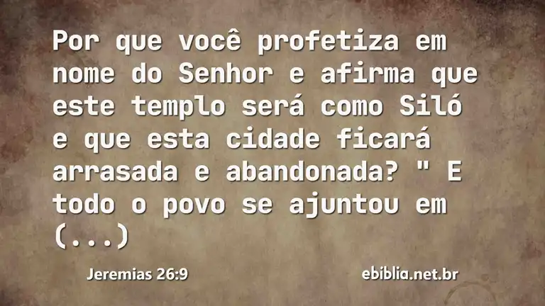 Jeremias 26:9