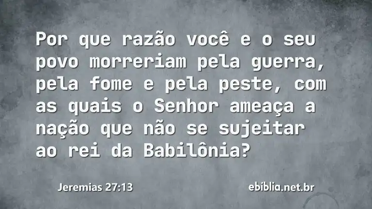 Jeremias 27:13