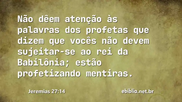 Jeremias 27:14