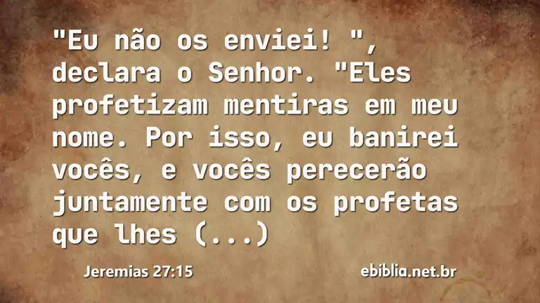 Jeremias 27:15