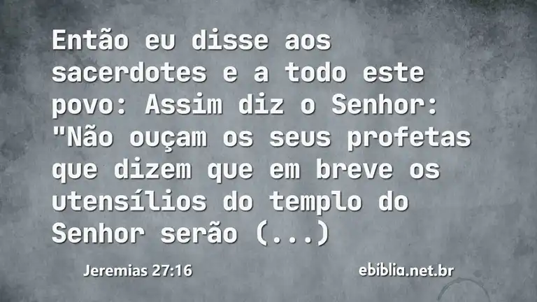 Jeremias 27:16