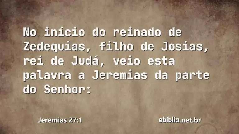 Jeremias 27:1