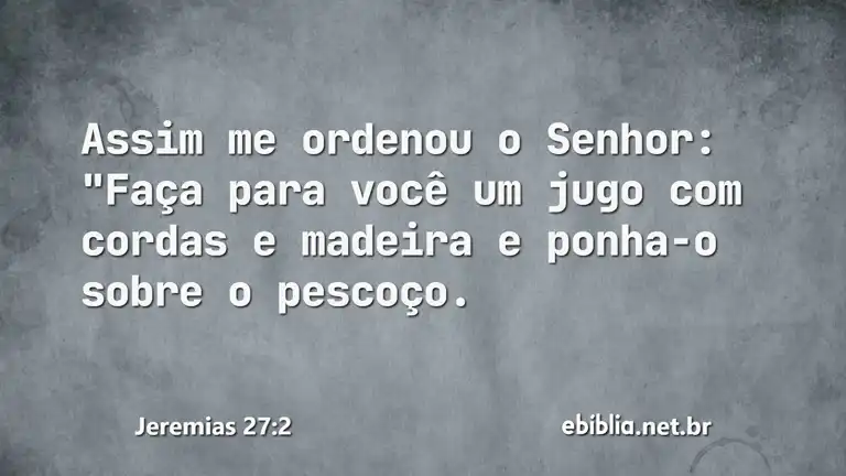 Jeremias 27:2