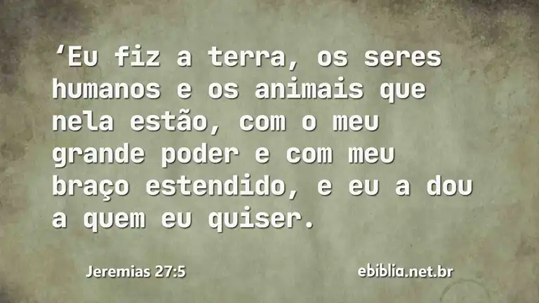 Jeremias 27:5