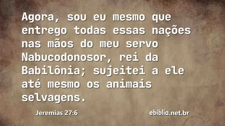 Jeremias 27:6