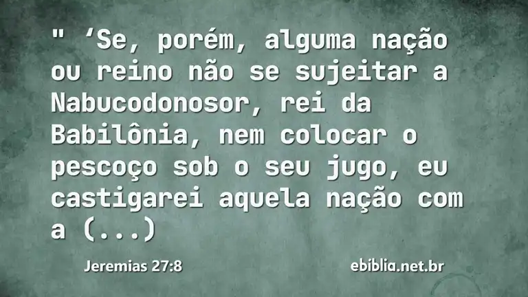 Jeremias 27:8