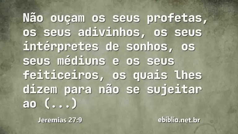 Jeremias 27:9