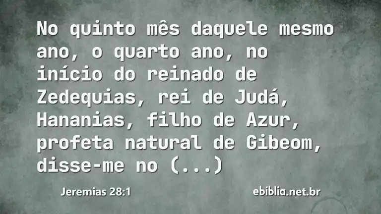 Jeremias 28:1