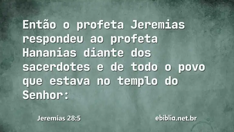 Jeremias 28:5