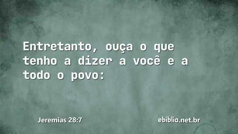 Jeremias 28:7