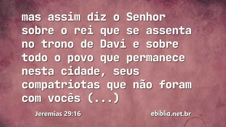 Jeremias 29:16