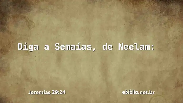 Jeremias 29:24