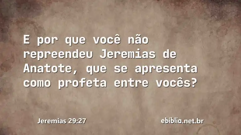 Jeremias 29:27